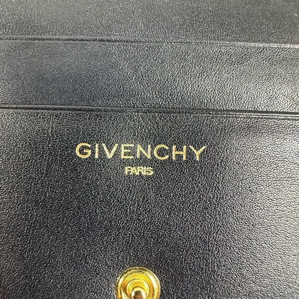 Givenchy 4G Logo Dark Navy Blue Vintage Wallet